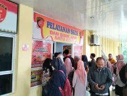 Adanya Pemberkasan PPPK, Pemohon SKCK di Polres Kuansing Membludak