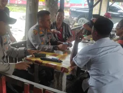 Tidak Henti-henti Kapolsek Tambang Terus Menyampaikan Pemilu Damai