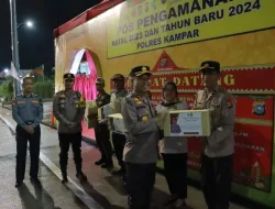 Polres Kampar Bersama Instansi Terkait Gelar Patroli Gabungan Skala Besar di Malam Tahun Baru