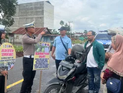 Polres Pelalawan Terapkan Rekayasa Arus Lalu Lintas dengan Pola Buka Tutup di Jalan Lintas Timur Sumatera