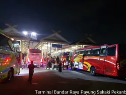 Satgas Preemtif Objek Vital Transportasi dan Subsatgas Binmas Polda Riau Melaksanakan Rangkaian Kegiatan Ops Lilin-LK 2023.