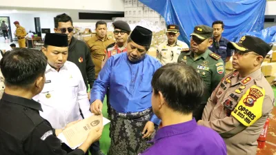 Pastikan Keadaan Aman, Kapolres Siak dan Unsur Forkopimda Laksanakan Monitoring Logistik Pemilu Tahun 2024