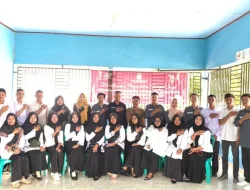 Cooling System Pemilu Damai 2024, Polsek Pangean Hadiri Pelantikan Pelantikan Kelompok Penyelenggara Pemungutan Suara