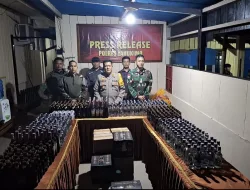 Operasi Gabungan TNI-Polri Amankan Ratusan Botol Miras di Yahukimo