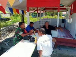 Jalin Keakraban Dengan Warga Binaan, Babinsa Koramil 1710-02/Timika Lakukan Komsos Secara Intensif