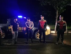 Polres Kuansing Gelar Patroli KRYD Jaga Kamtibmas Dalam Rangka Cooling System Pemilu 2024