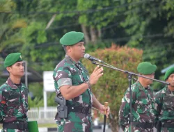 Membentuk Sikap Prajurit Yang Berdisiplin, Dandim 1710/Mimika Beri Pengarahan Kepada Segenap Prajurit Kodim Dan Bapras