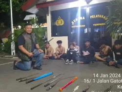 Cegah Terjadinya Bentrokan Tawuran, Unit Resmob Polsek Jatiuwung Bersama Pokdarkamtibmas Dan Warga Amankan 12 Remaja Berikut BB Sajam
