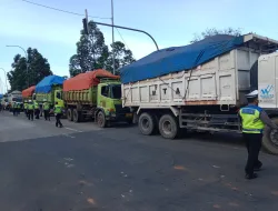 Langgar Jam Operasional, 33 Truk Tanah Diamankan Polisi di Tangerang