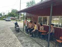 Sasar Pedagang Kecil, Warung Pinggiran dan Masyarakat, Polda Riau Pegang Komitmen Netralitas Patroli Objek Penting Pemilu
