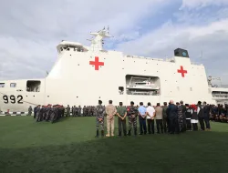 Mahasiswa Palestina di Unhan Saksikan Pelepasan Kapal RS Indonesia ke Mesir