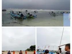 TIM SAR Gabungan Lakukan Pencarian Terhadap ABK Yang Hilang DI Perairan Ujung Genteng