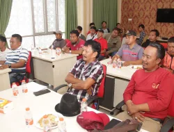 Audensi Dengan Polres Sampang Koalisi Aktivis Sampang” UU pers NO 40 th 1999 Akan Digunakan Pada Kasus Di  Desa Larlar”