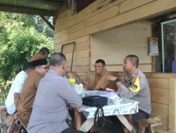Gelar Coffe Morning Bersama Camat, Kapolsek XIII Koto Kampar Sampaikan Pesan Kamtibmas Jelang Pemilu 2024