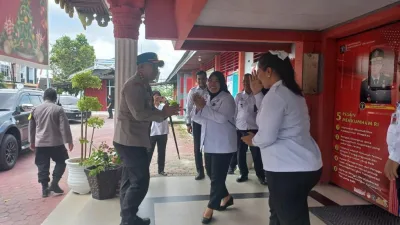 Kapolresta Bersama PJU Kunjungi Lapas Kelas II A Pekanbaru