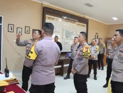 Pamatwil Polda Riau Giat Supervisi Ke Gudang Logistik KPU Rohul, Ini Pesan Kombes Pol Hery