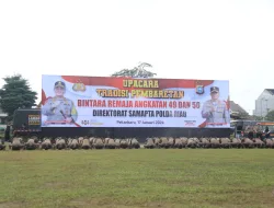 Kapolda Riau Pimpin Tradisi Pembaretan Bintara Remaja Angkatan 49 dan 50