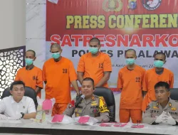 Sita 5,1 Kilogram Sabu, AKBP Suwinto Pimpin Rilis Penangkapan Peredaran Narkotika di Kabupaten Pelalawan