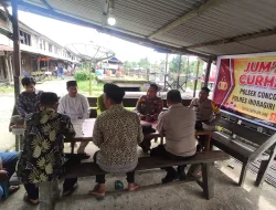 Jum’at Curhat, Kapolsek Concong Dengar Keluhan Masyarakat Kampung Baru