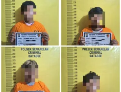 Polsek Senapelan Ringkus 4 Komplotan Pencuri Pagar Besi Usai Beraksi 8 Kali