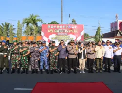 Wujudkan Pemilu Aman, Damai dan Bermartabat, Polres Dumai Gelar Apel Sinergitas 3 Pilar