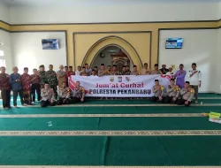 Dengar Keluhan Masyarakat, Polresta Pekanbaru Gelar Jumat Curhat di Mesjid Syuhada