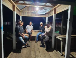 Polsek Concong Gelar Patroli Malam dan Sosialisasi Pemilu Damai