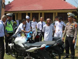 Menuju Masa Tenang Pemilu 2024, Polsek Bukit Batu Tegas Melarang Penggunaan Knalpot Brong