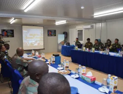 Satgas Kizi TNI Konga XX-T Terima Kunjungan Deputy Force Commander Monusco