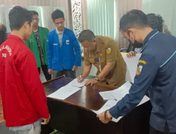 Penandatanganan MoU IAI Lukman Edy, STAI Al-Azhar, STAI Al-Kifayah dan Pergerakan Mahasiswa Islam Indonesia (PMII) dengan RSD Madani dan Dinkes Pekanbaru