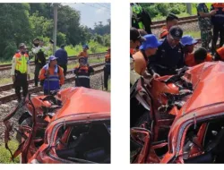 Kecelakaan Lalu Lintas di Perlintasan Rel Kereta Api, 2 Orang Meninggal Dunia