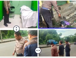 Pihak Kepolisian Lakukan Olah TKP Terkait Kecelakaan Lalu Lintas Akibatkan Penyeberang Jalan Kehilangan Nyawa