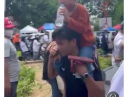 Aksi Terpuji Anggota TIK Polda Metro Jaya di JIS Jadi Viral, Ia Rela Menggendong Anak Yang Kehilangan Orang Tuanya