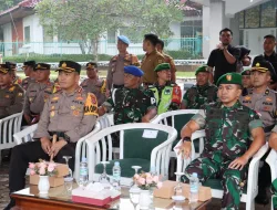 Apel Pergeseran Pasukan Dalam Rangka Operasi Mantap Brata 2024 Tahapan Pengamanan Pungutan Suara Polres Bogor Bersama Forkompinda Kabupaten Bogor