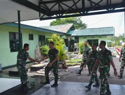 Dandim 1710/Mimika Sambut Kunker Waasops Kasad Bidang Siapsat
