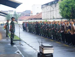 Dandim 0509 Pimpin Apel Pengamanan Kunjungan Presiden Jokowi