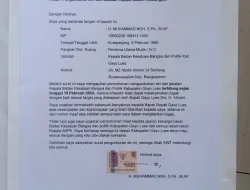 Terkait Pengunduran diri Kaban Kesbangpol Gayo Lues, Diduga Kuat Ada Tekanan Dari Lingkaran PJ Bupati Alhudri