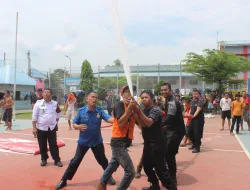 Lapas Binjai Kanwil Kumham Sumut Gelar Simulasi Pencegahan dan Penanganan Bencana Kebakaran