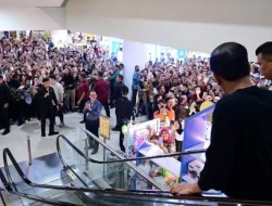 Presiden Jokowi Kunjungi BIG Mall Kota Samarinda Disambut Riuh Masyarakat