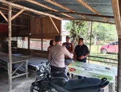 Patroli Tempat Wisata, Kapolsek XIII Koto Kampar Sampaikan Pesan Kamtibmas