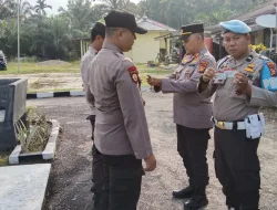 Sebagai Bentuk Kontrol Kepala Personil, Kapolsek XIII Koto Kampar Gelar Gaktiblin