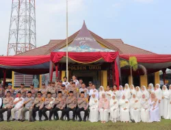 Safari Ramadhan 1445 H Kapolres Pelalawan ke Mapolsek Ukui dan Sampaikan Himbauan Kamtibmas