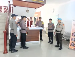 Monitor Perkembangan Situasi Tahap Rekapitulasi Suara, Satgas Preemtif Binmas Sambangi KPU Provinsi Riau