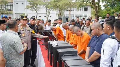 Luar Biasa Keberhasilan Polda Riau Jelang Ramadhan, Musnahkan Puluhan Ribu Hasil Kejahatan