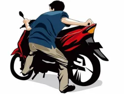 Lagi Dorong Motor Curian di Jalan Raya, Pelaku Kepergok Polisi Patroli di Tangerang