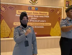 CIPTAKAN SEMANGAT KERJA RUTAN BANGIL KANWIL KEMENKUMHAM JATIM GELORAKAN JINGLE WBK