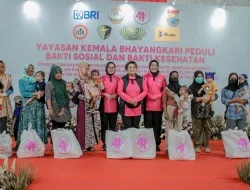 Bakti Sosial dan Bakti Kesehatan di Tanjung Pasir Tangerang di Gelar Dalam Rangka HUT ke-44 Yayasan Kemala Bhayangkari