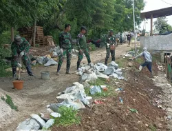 Capai 60% Pembangunan Turap Satgas TMMD Ke 119 Jadi Manfaat Buat Masyarakat