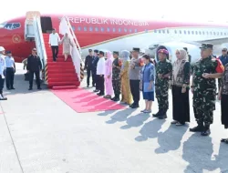 Presiden Jokowi dan Ibu Iriana Tiba di Bandara Internasional Kualanamu Sumut