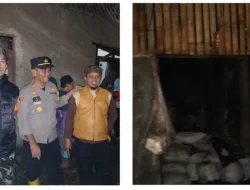 Polsek Megamendung Bersama Instansi Terkait Lakukan Evakuasi Dan Investigasi Terkait Kebakaran Di Pabrik Tahu